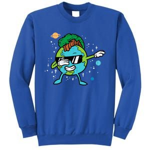 Dabbing Earth Mohawk Trees Earth Day Dance Gift Tall Sweatshirt