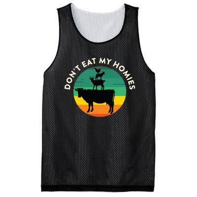 Dont Eat My Homies Vegan Vegetarian Quote Saying Meme Mesh Reversible Basketball Jersey Tank