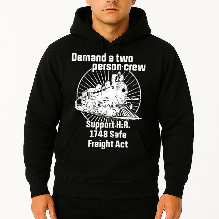 Demand A Two Person Crew Trains Hoodie