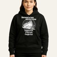 Demand A Two Person Crew Trains Hoodie