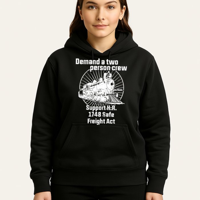 Demand A Two Person Crew Trains Hoodie