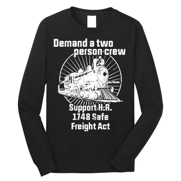 Demand A Two Person Crew Trains Long Sleeve Shirt