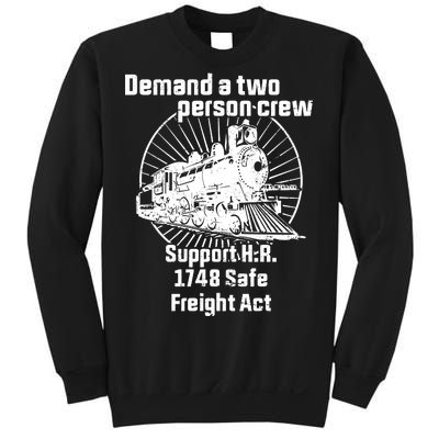 Demand A Two Person Crew Trains Sweatshirt