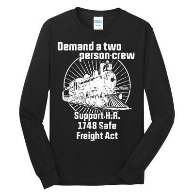 Demand A Two Person Crew Trains Tall Long Sleeve T-Shirt