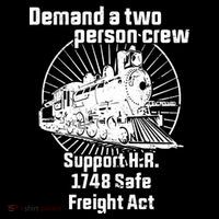 Demand A Two Person Crew Trains Baby Bodysuit