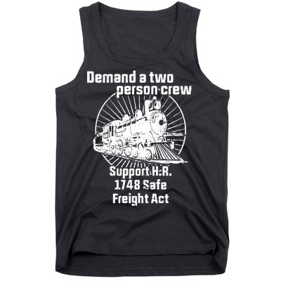 Demand A Two Person Crew Trains Tank Top