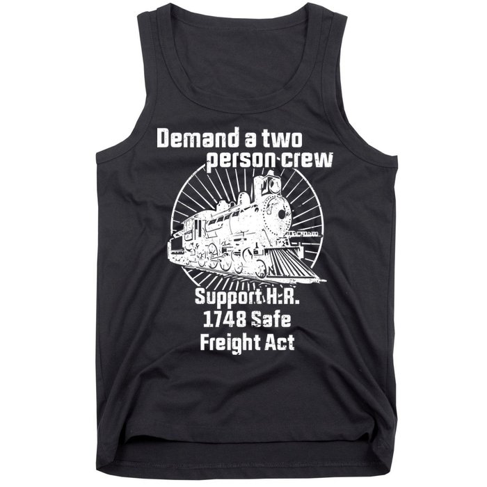 Demand A Two Person Crew Trains Tank Top