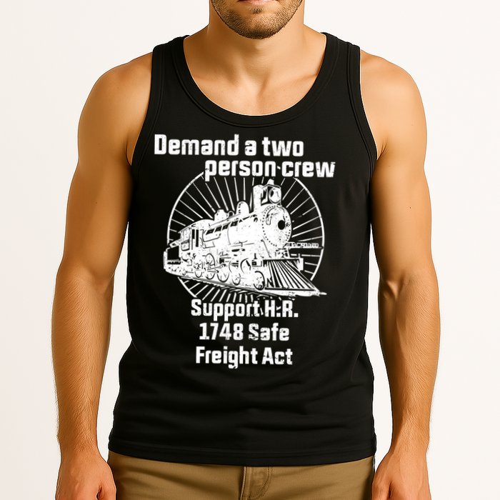 Demand A Two Person Crew Trains Tank Top
