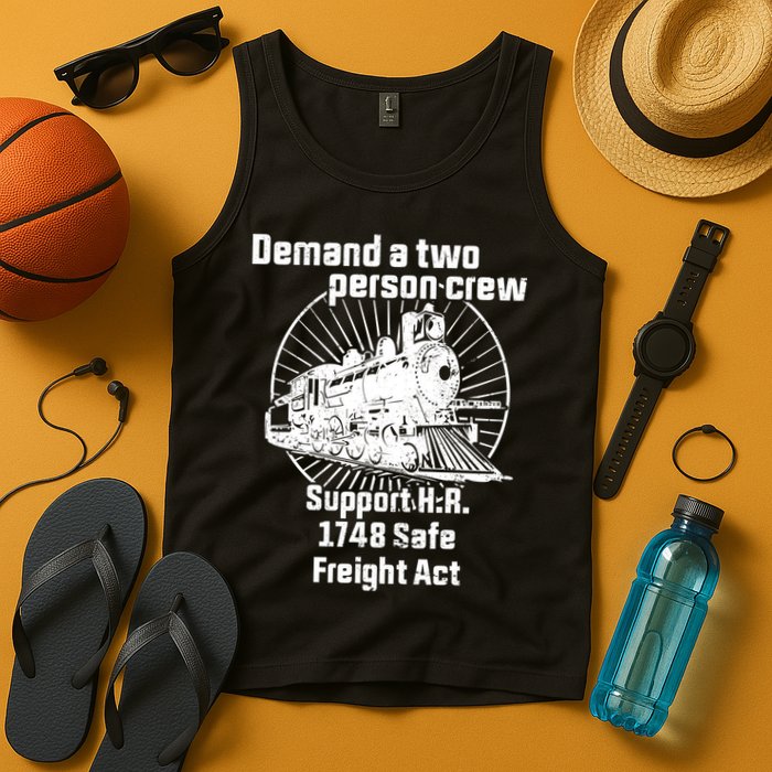 Demand A Two Person Crew Trains Tank Top