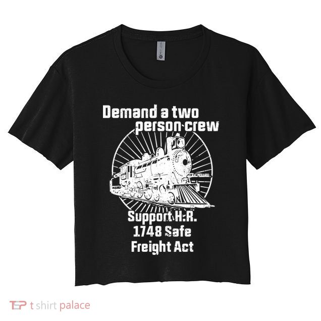 Demand A Two Person Crew Trains Crop Top