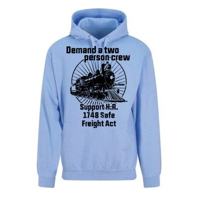 Demand A Two Person Crew Trains Unisex Surf Hoodie