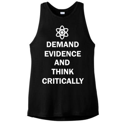 Demand Evidence And Think Critically Ladies PosiCharge Tri-Blend Wicking Tank