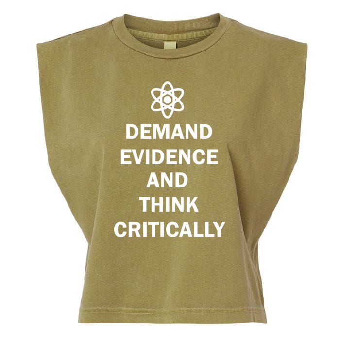 Demand Evidence And Think Critically Garment-Dyed Women's Muscle Tee