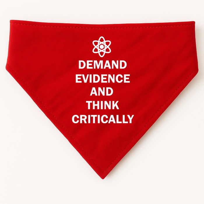 Demand Evidence And Think Critically USA-Made Doggie Bandana