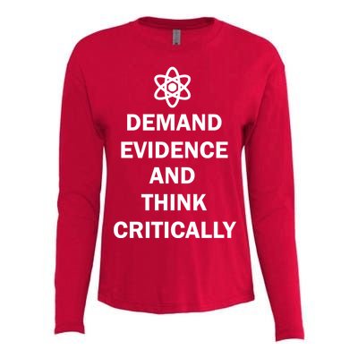 Demand Evidence And Think Critically Womens Cotton Relaxed Long Sleeve T-Shirt