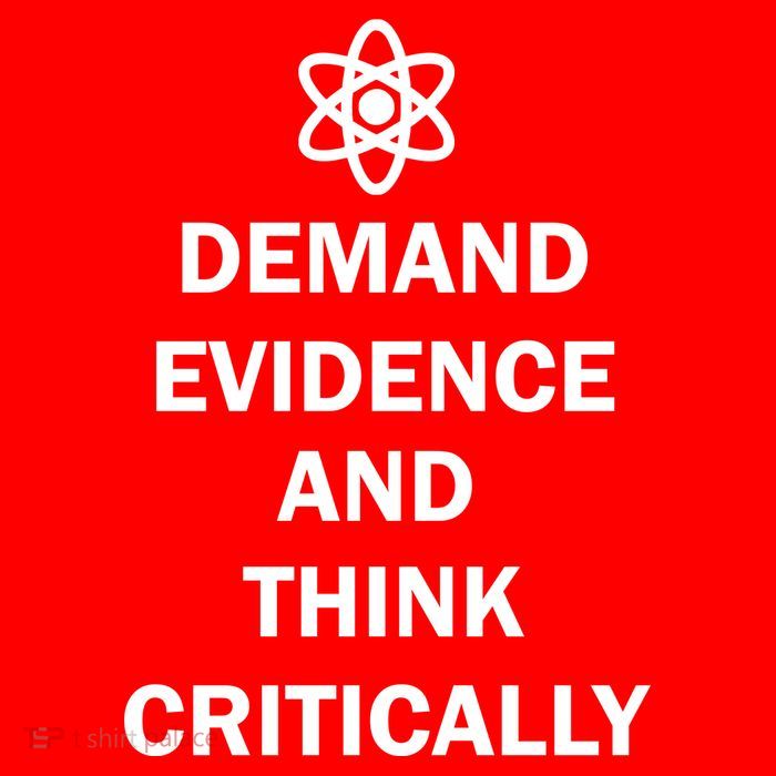 Demand Evidence And Think Critically Tall T-Shirt