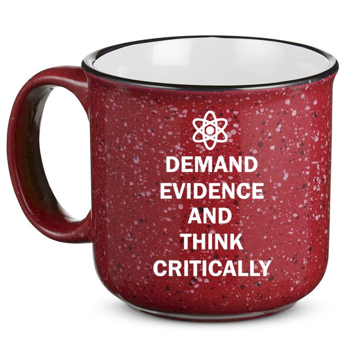 Demand Evidence And Think Critically 15oz Campfire Ceramic Mug