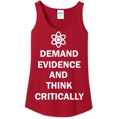 Demand Evidence And Think Critically Ladies Essential Tank