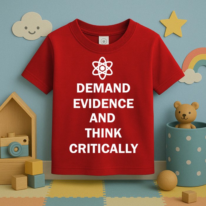 Demand Evidence And Think Critically Toddler T-Shirt