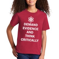Demand Evidence And Think Critically Kids T-Shirt