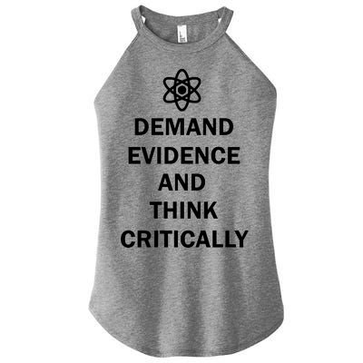 Demand Evidence And Think Critically Women's Perfect Tri Rocker Tank