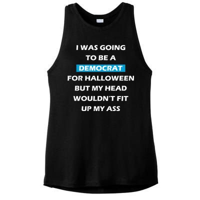 Democrat For Halloween Ladies PosiCharge Tri-Blend Wicking Tank