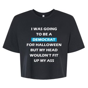 Democrat For Halloween Bella+Canvas Jersey Crop Tee