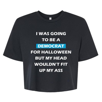 Democrat For Halloween Bella+Canvas Jersey Crop Tee