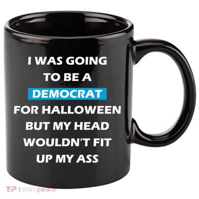 Democrat For Halloween 11oz C Handle Ceramic Mug