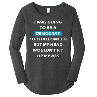 Democrat For Halloween Women's Perfect Tri Tunic Long Sleeve Shirt