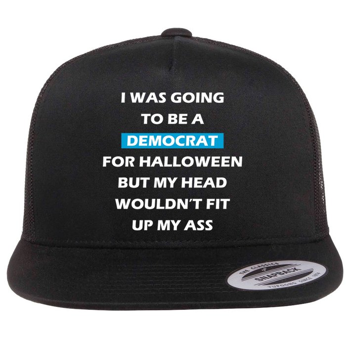 Democrat For Halloween Flat Bill Trucker Hat