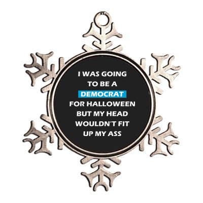 Democrat For Halloween Metallic Star Ornament