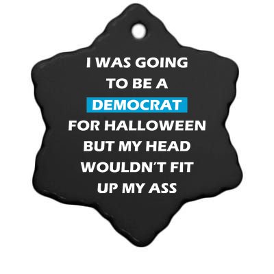 Democrat For Halloween Ceramic Star Ornament