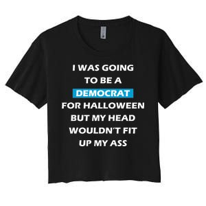 Democrat For Halloween Women's Crop Top Tee