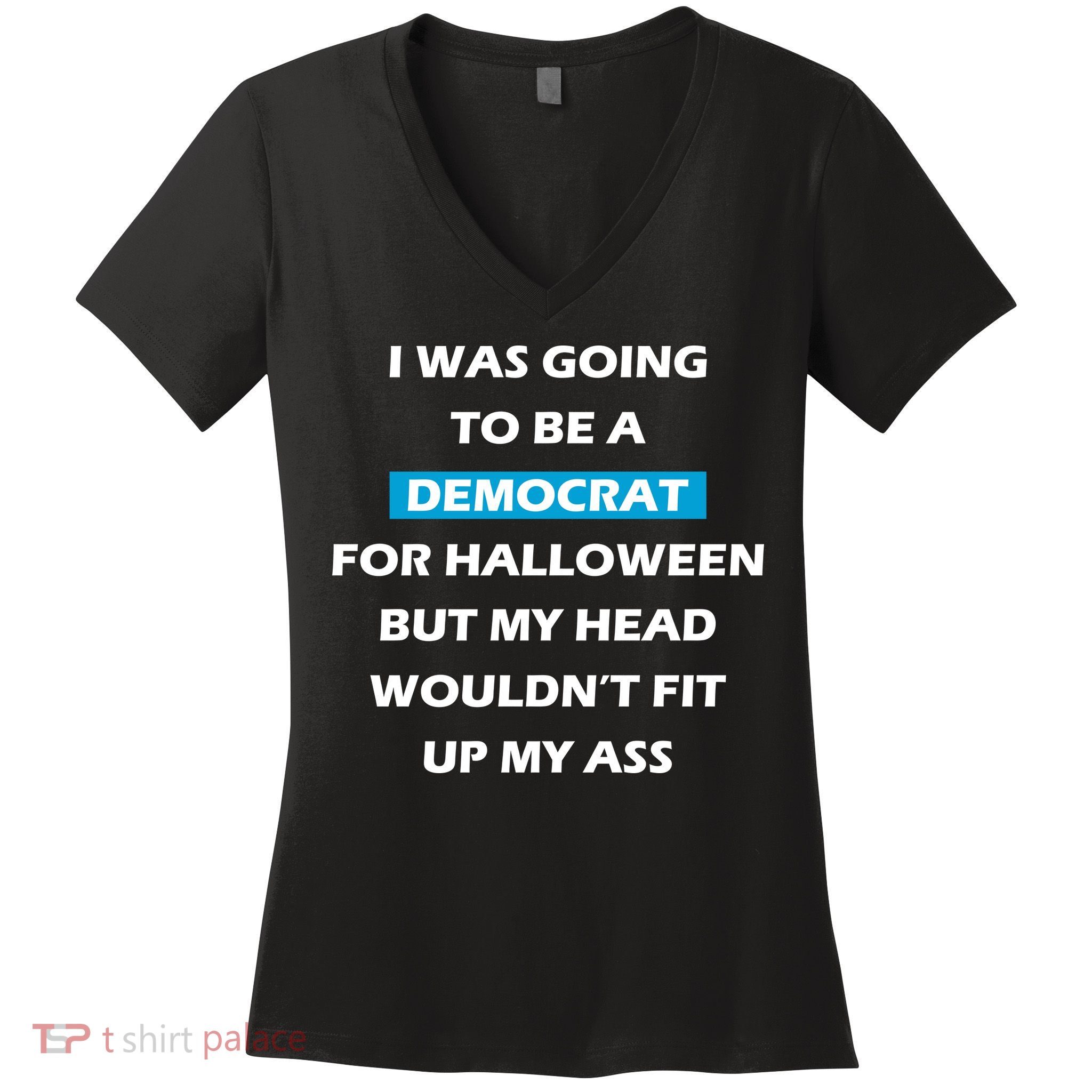 Democrat For Halloween Women's V-Neck T-Shirt