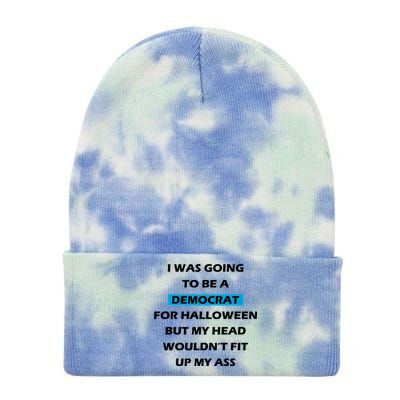 Democrat For Halloween Tie Dye 12in Knit Beanie