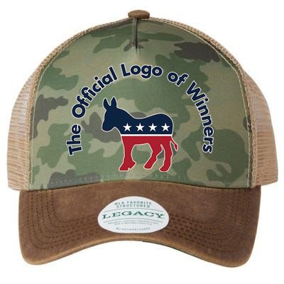 Democratic Party The Official Logo of Winners Legacy Tie Dye Trucker Hat