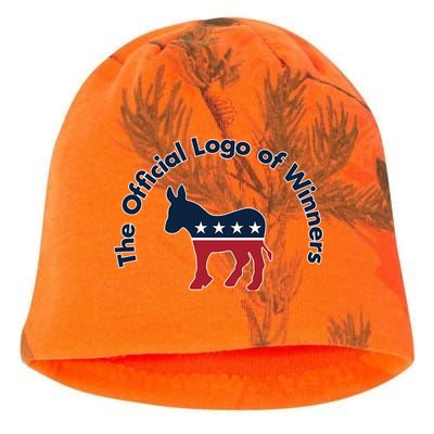 Democratic Party The Official Logo of Winners Kati - Camo Knit Beanie