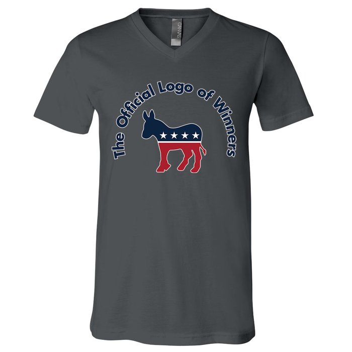 Democratic Party The Official Logo of Winners V-Neck T-Shirt