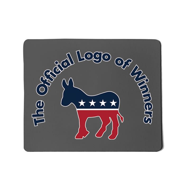 Democratic Party The Official Logo of Winners Mousepad