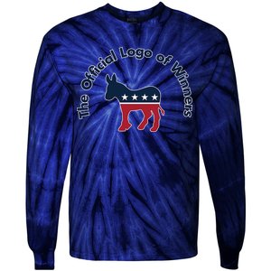 Democratic Party The Official Logo of Winners Tie-Dye Long Sleeve Shirt