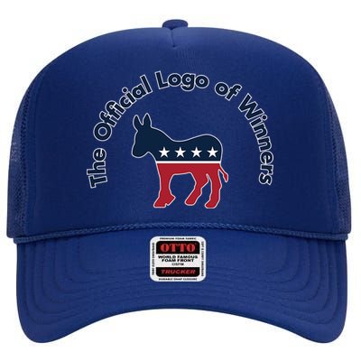 Democratic Party The Official Logo of Winners High Crown Mesh Back Trucker Hat