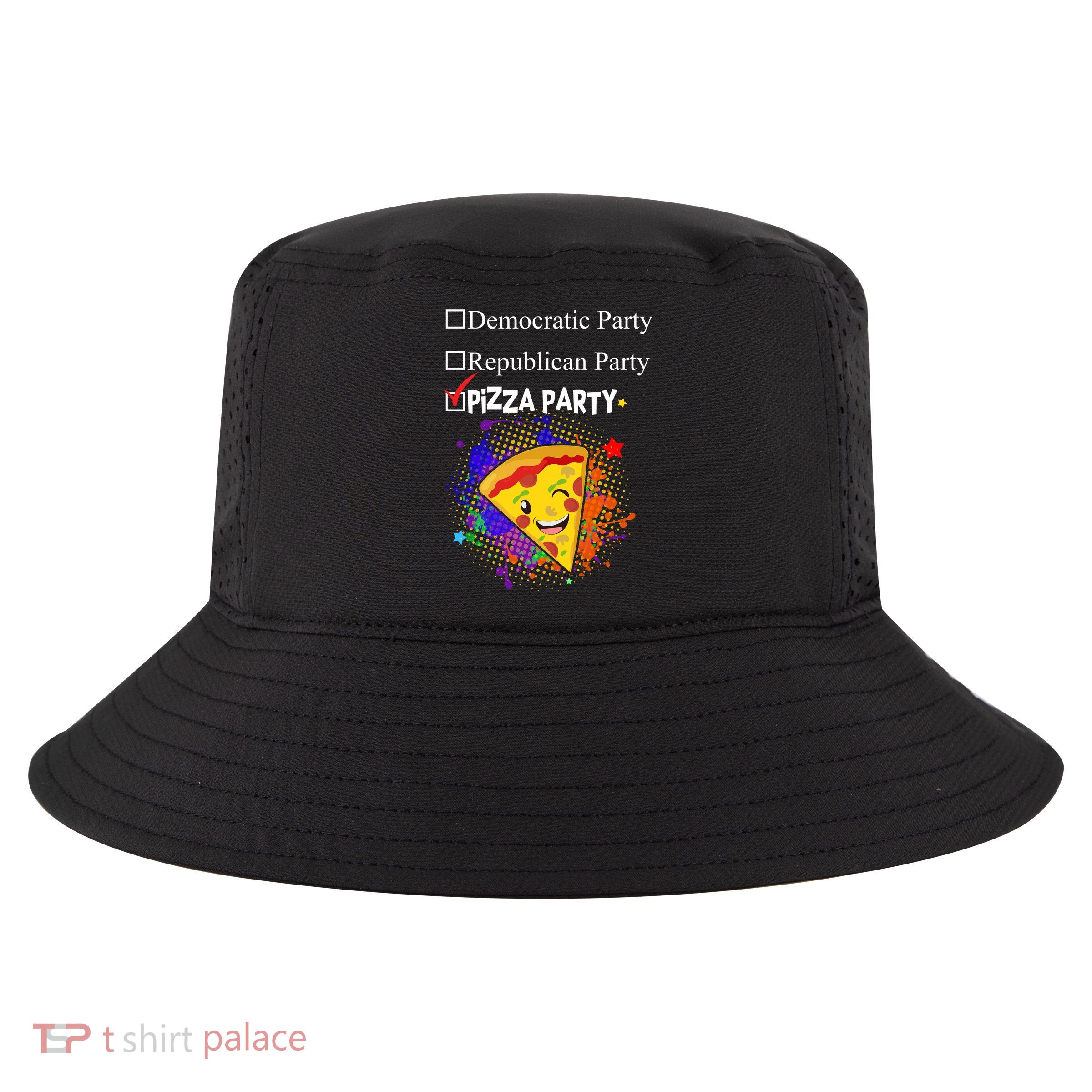 Democratic Republican Pizza Party Cool Comfort Performance Bucket Hat
