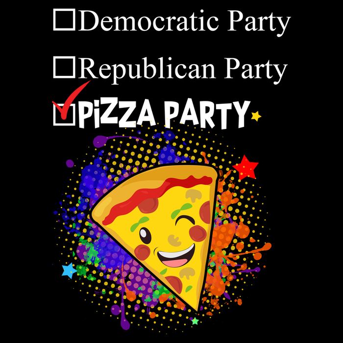 Democratic Republican Pizza Party City Backpack