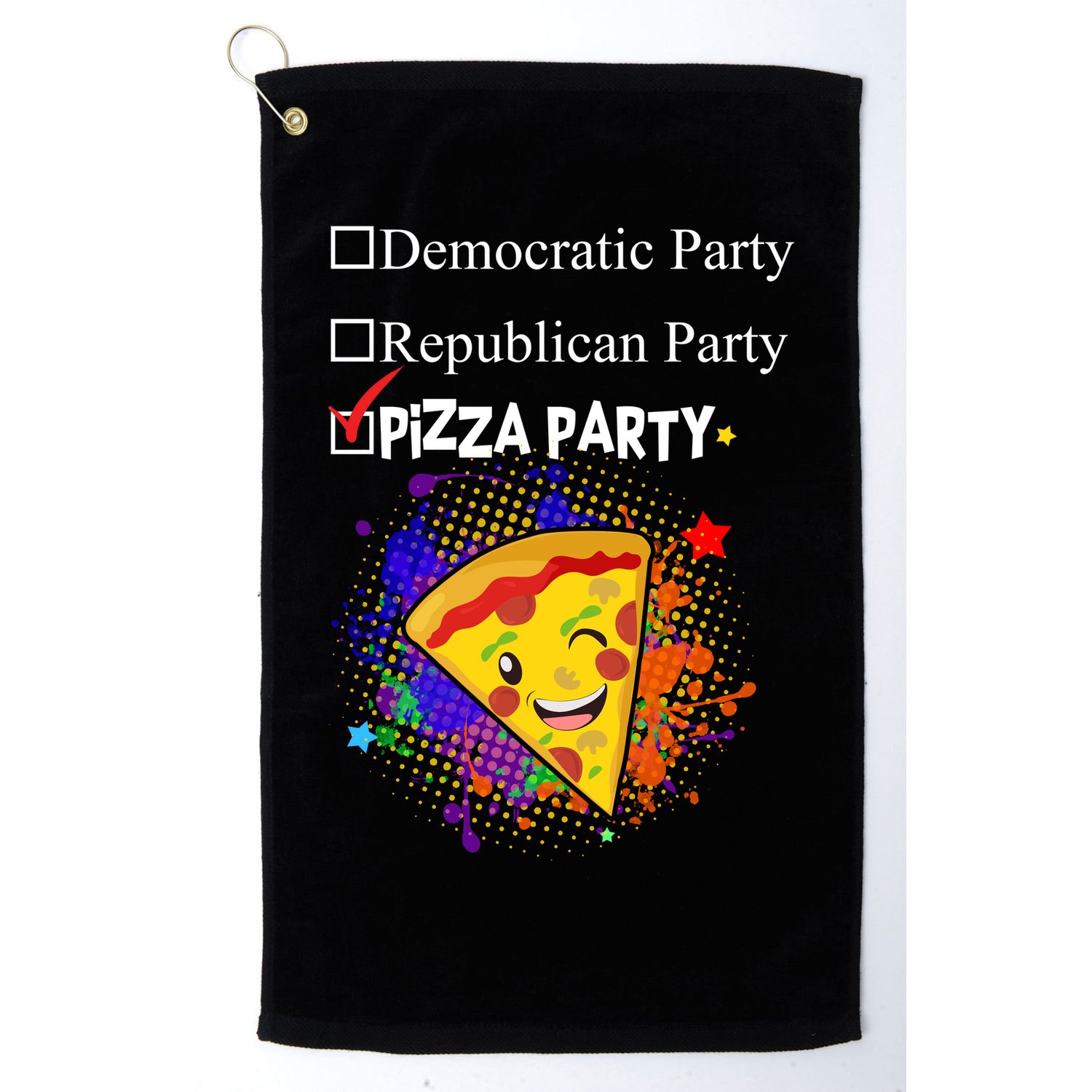 Democratic Republican Pizza Party Golf Towel