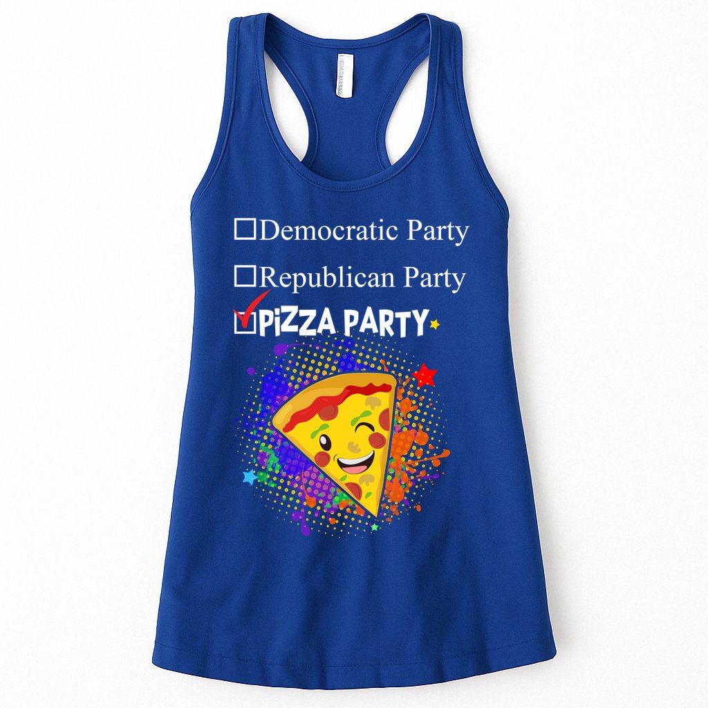 Democratic Republican Pizza Party Womens Tank Top