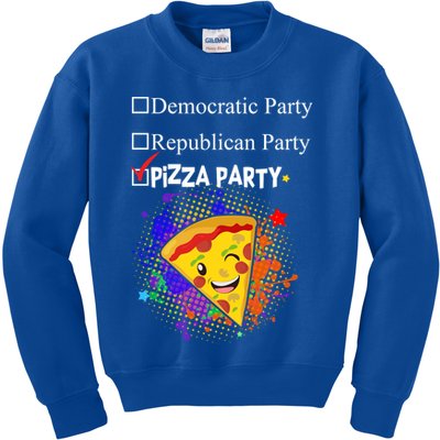 Democratic Republican Pizza Party Kids Sweatshirt