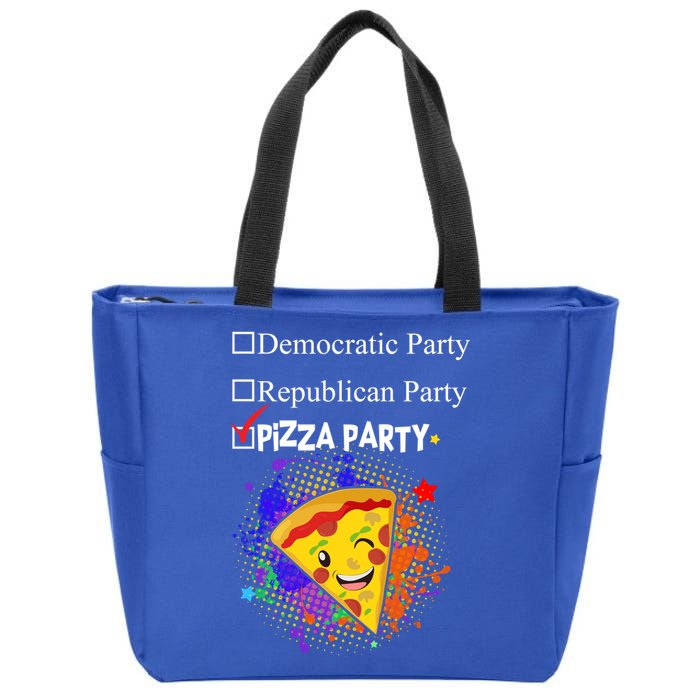 Democratic Republican Pizza Party Zip Tote Bag