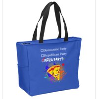 Democratic Republican Pizza Party Zip Tote Bag