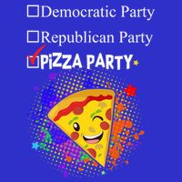 Democratic Republican Pizza Party Zip Tote Bag